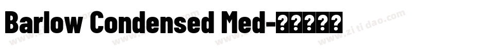 Barlow Condensed Med字体转换